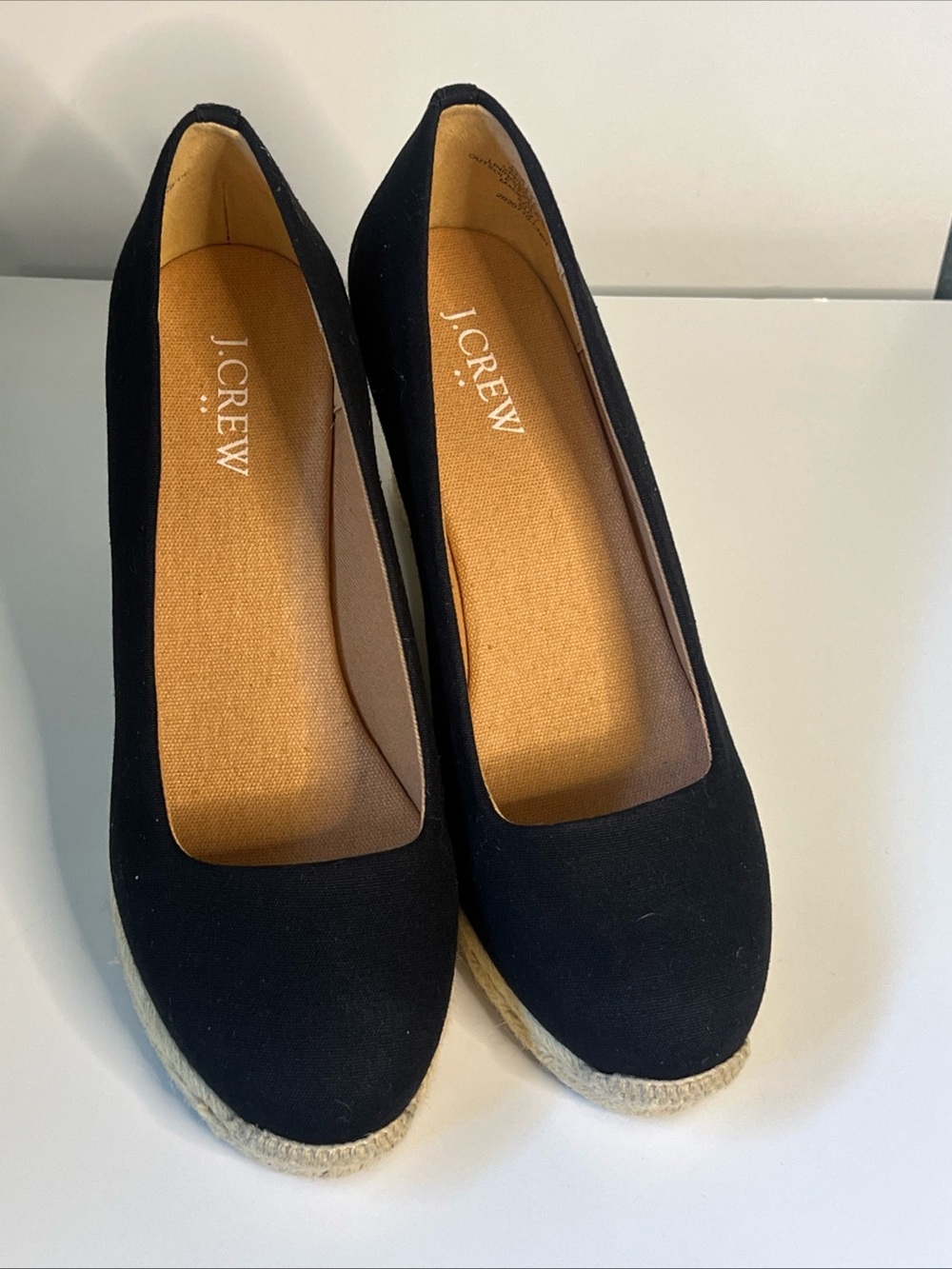 J Crew Seville Black Canvas Espadrille Wedge (NWOT) - Picture 7 of 14